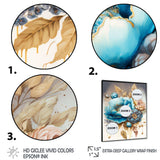 Blue And Gold Mixed Floral Bouquet I