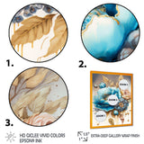 Blue And Gold Mixed Floral Bouquet I