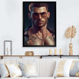 Fashion Muscular Man With Sun Glasses VI