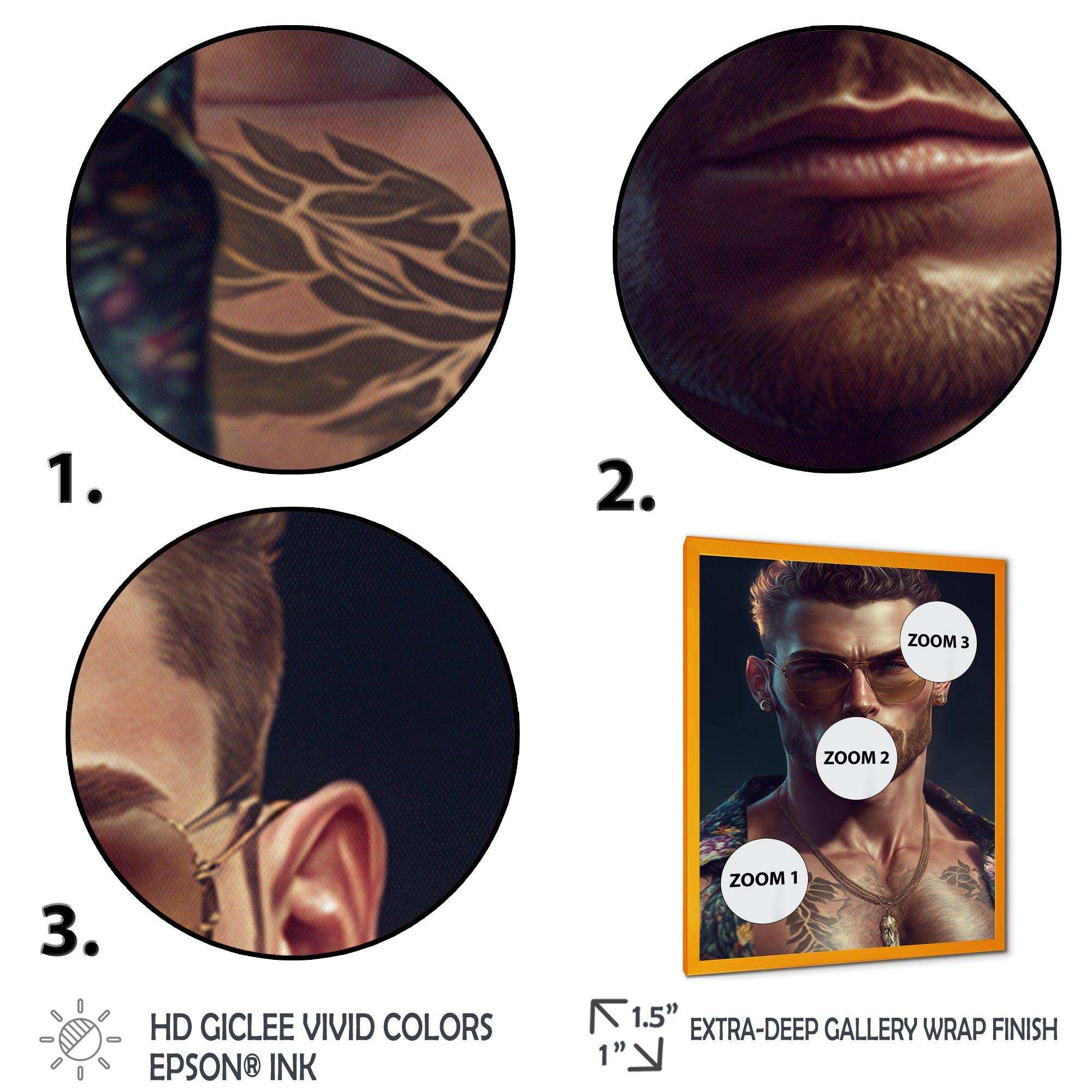 Fashion Muscular Man With Sun Glasses VI