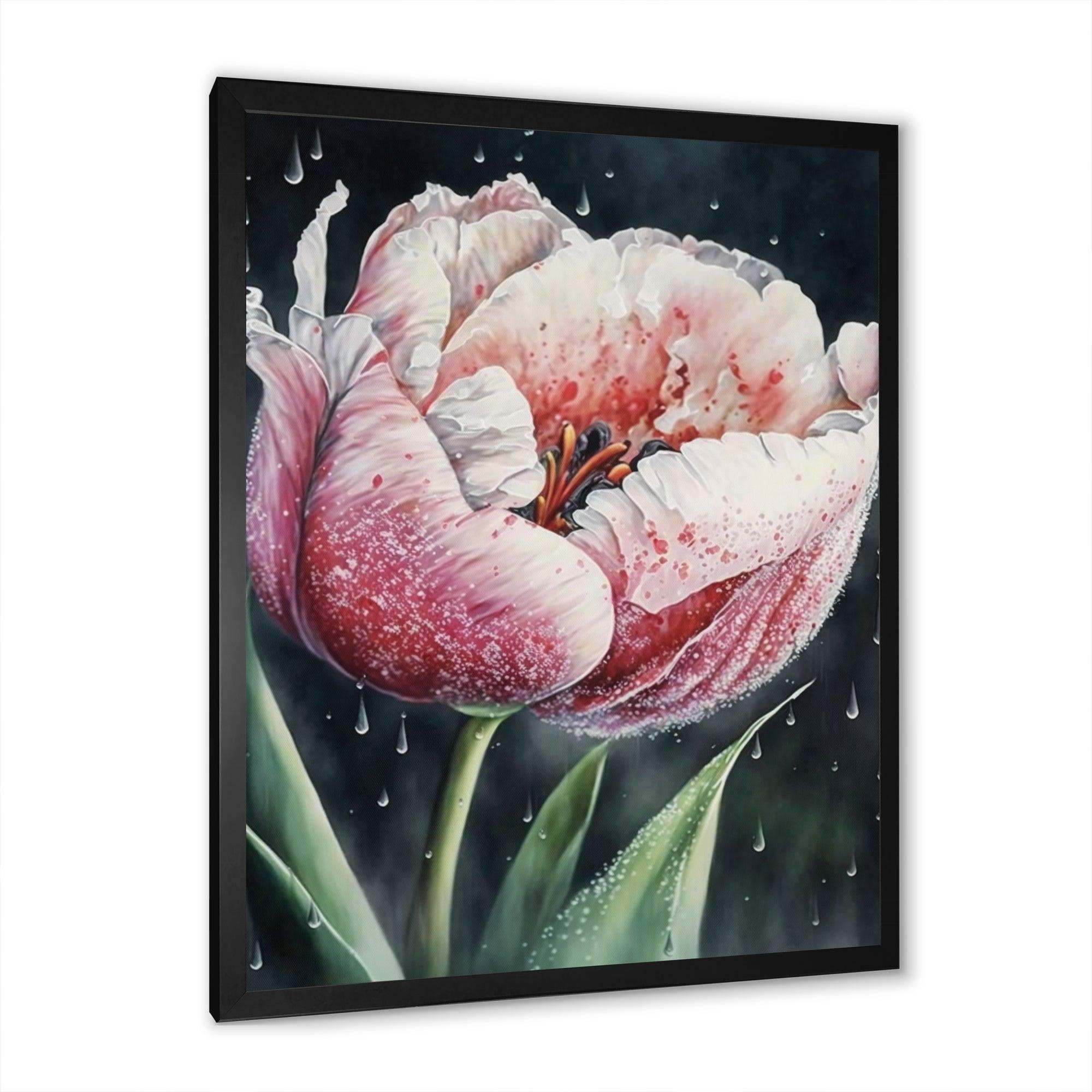 Blooming Tulip Flowers Watercolor I