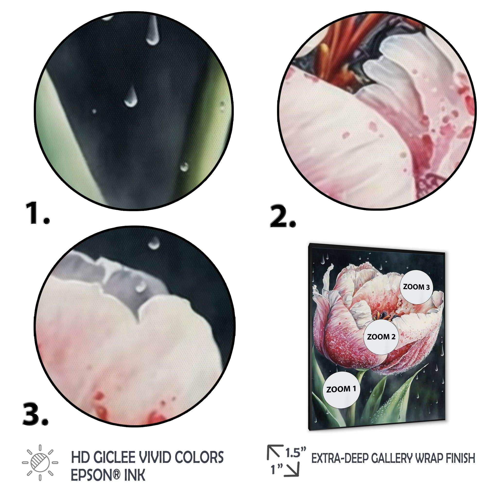 Blooming Tulip Flowers Watercolor I