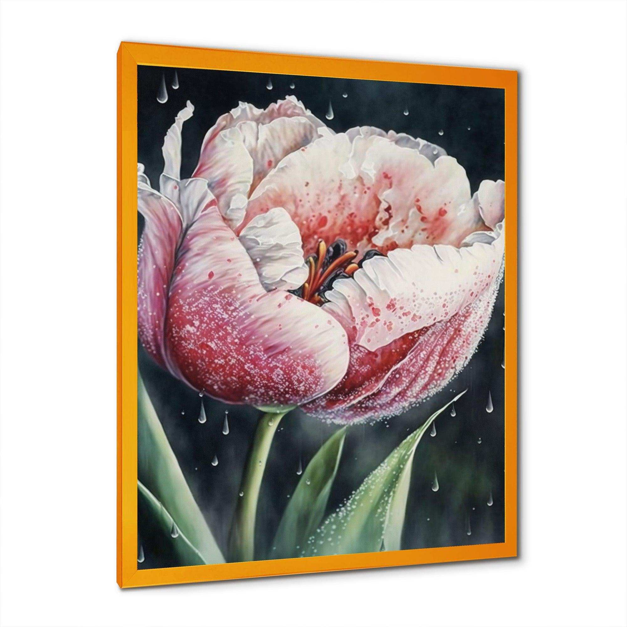 Blooming Tulip Flowers Watercolor I