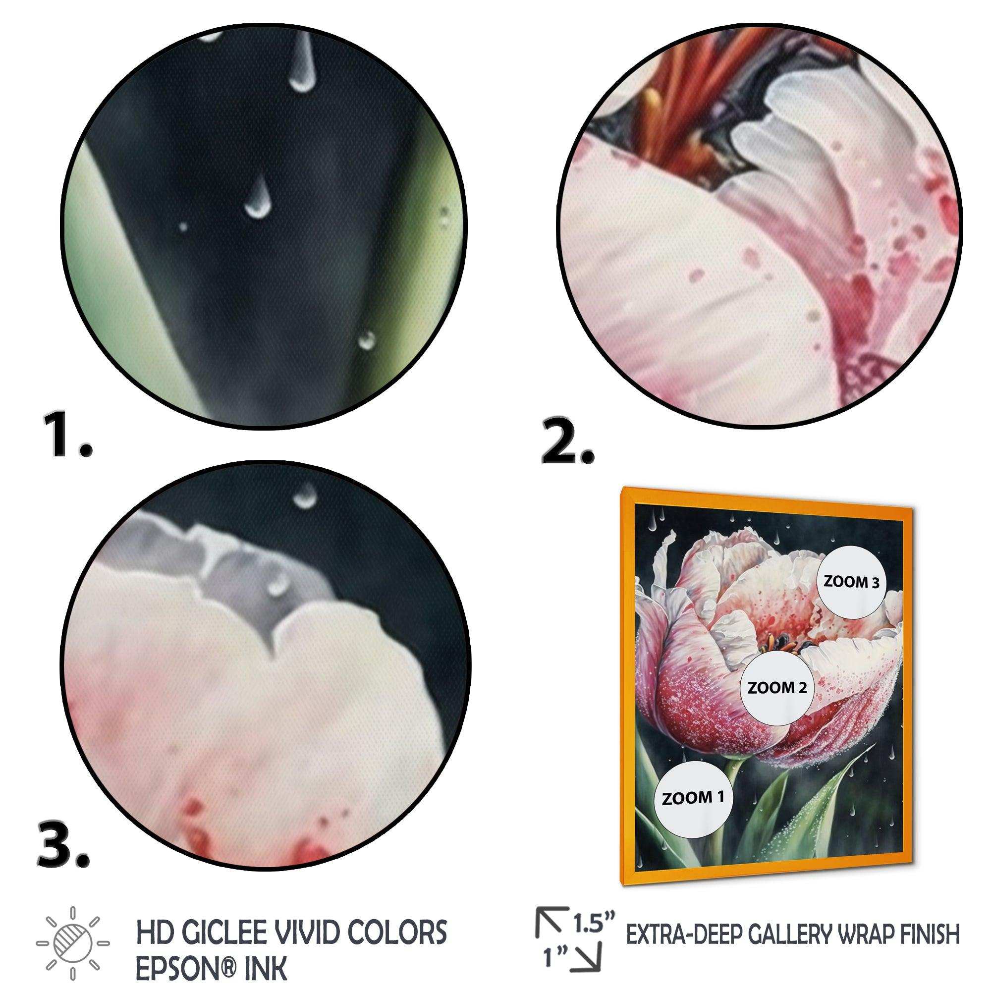 Blooming Tulip Flowers Watercolor I