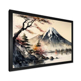 Japanese Landscape In Watercolor II