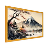 Japanese Landscape In Watercolor II