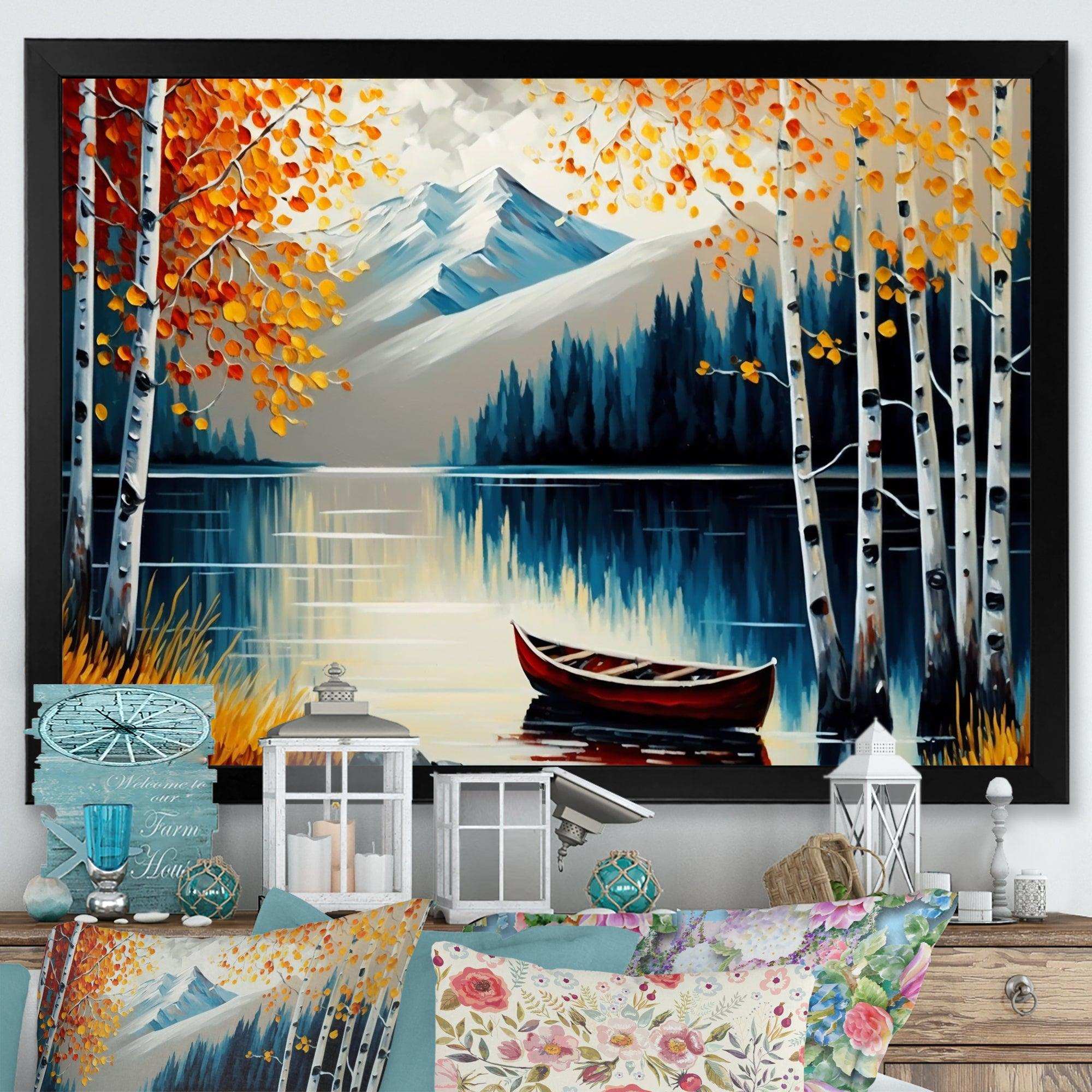 Canoe On A Lake In Fall I