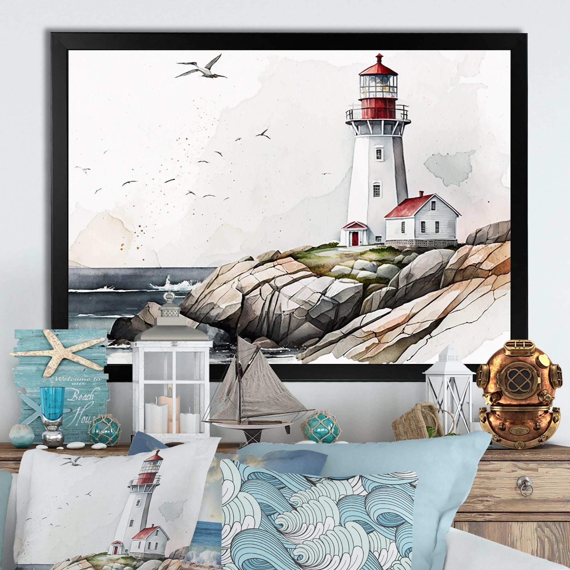 Lighthouse By The Ocean IV