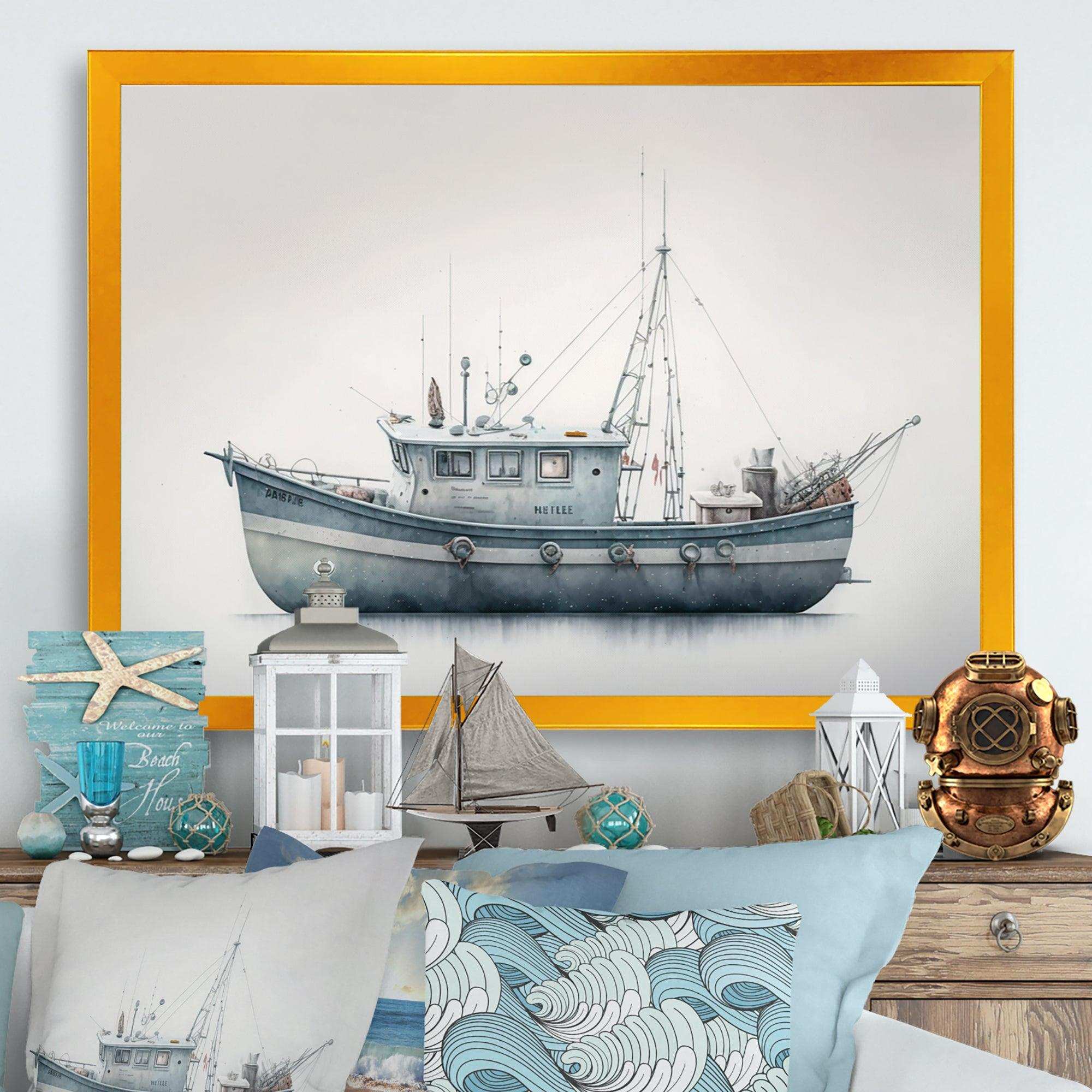 Fisherman'S Boat In The Snow I