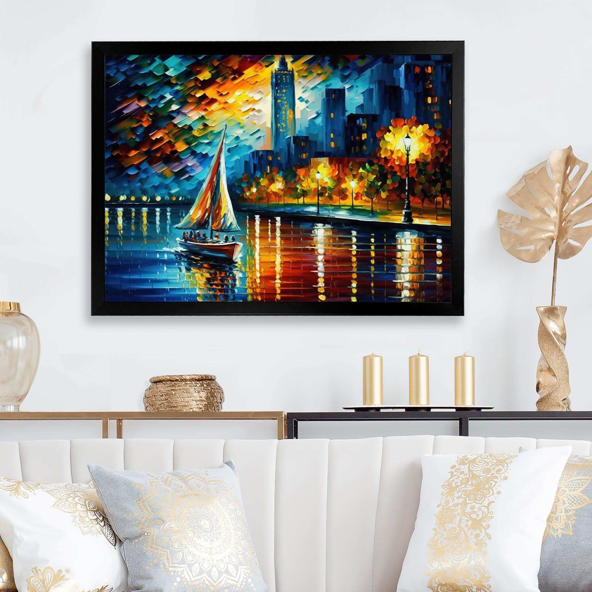 Colorful Paris River