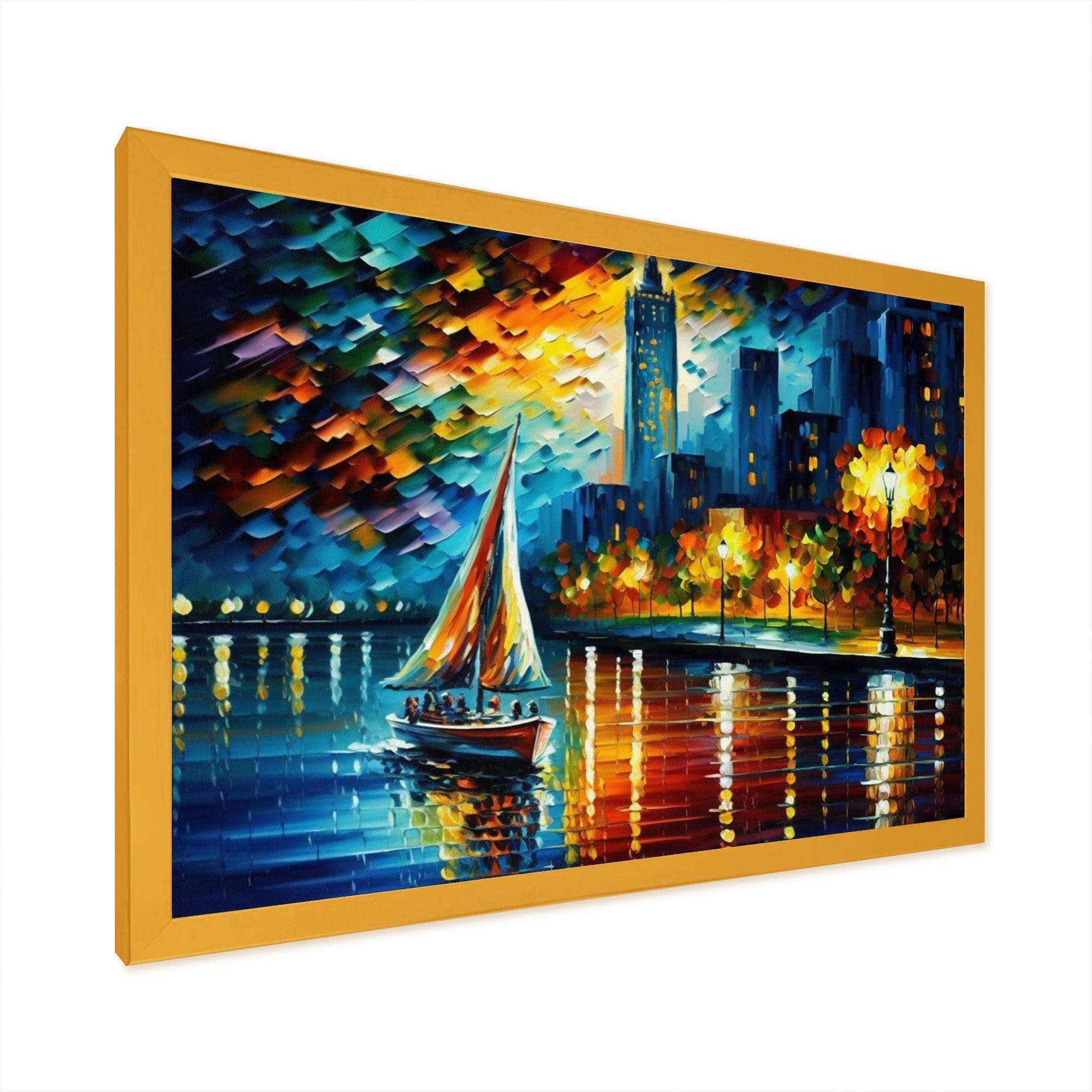 Colorful Paris River