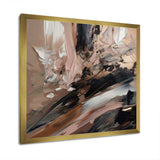 Brown And Black Beyond Boundaries II - Abstract Canvas Wall Art
