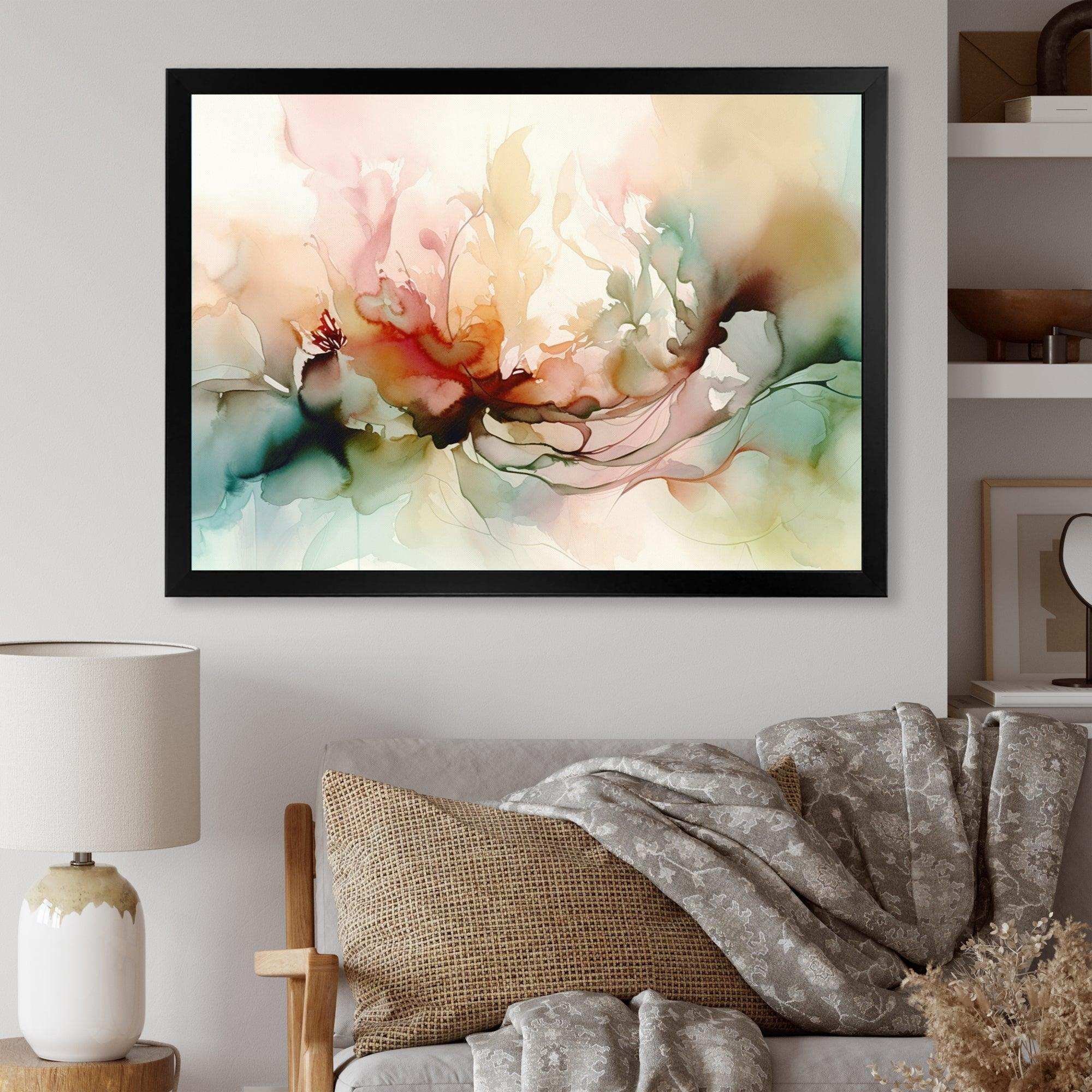 Delicate Floral Impressions I - Floral Canvas Wall Art