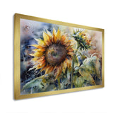 Yellow Sunflower Symphony IV - Floral Canvas Wall Art