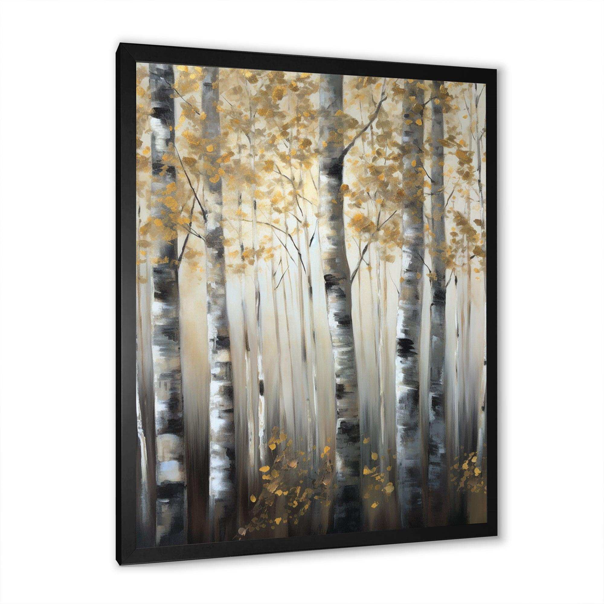 Birch Tree Forest Wonderland V - Landscapes Canvas Wall Art
