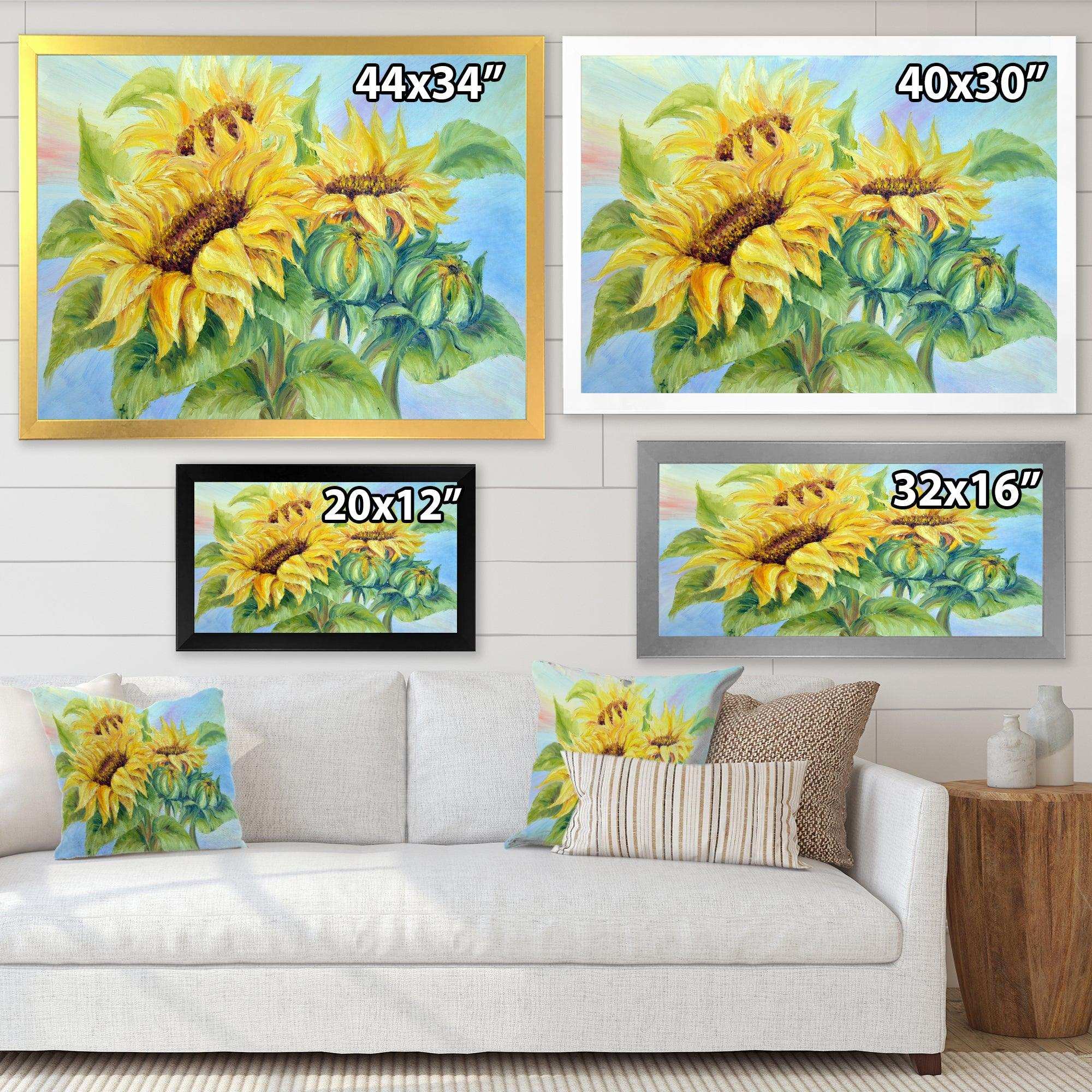 Three Sunflowers