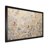 Beige Botanical Impressions I - Abstract Canvas Wall Art