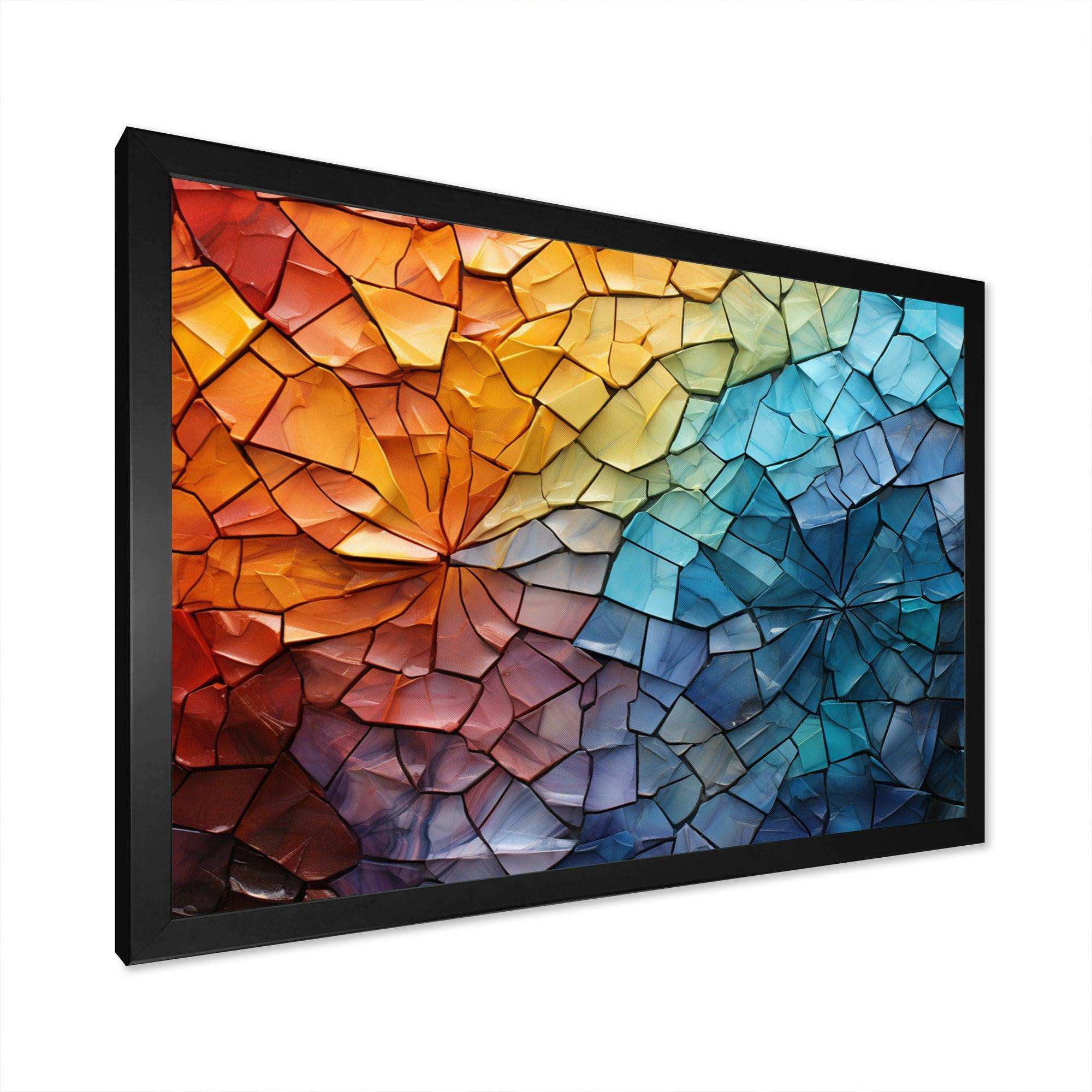 Colorful Mosaic II - Abstract Canvas Wall Art