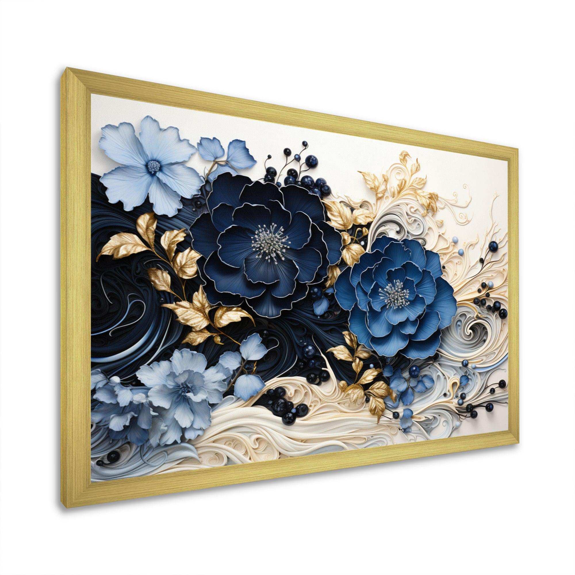 Liquid Ink Spiralscape I - Abstract Canvas Wall Art