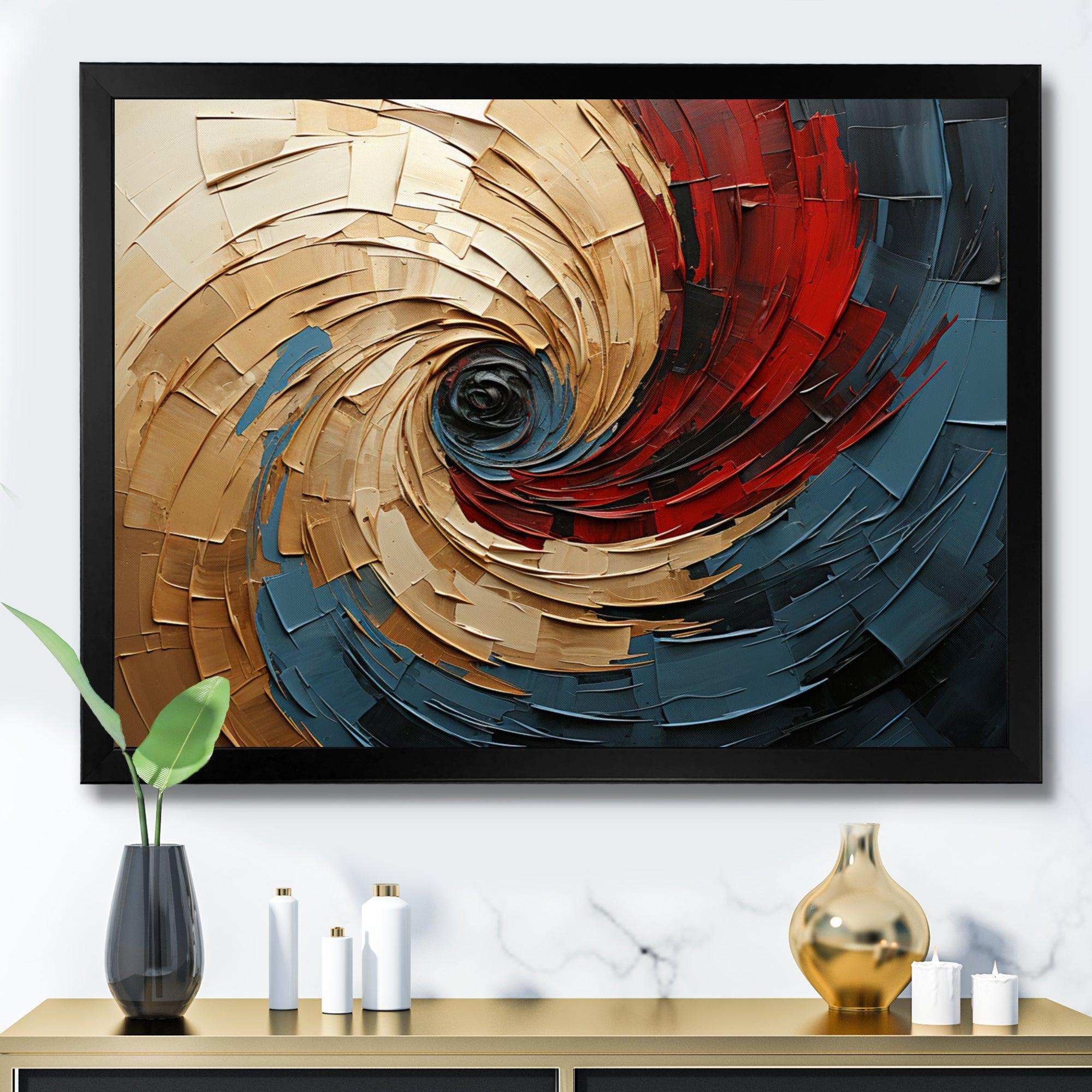 Spiral Symphony - Abstract Canvas Wall Art