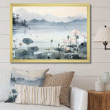 Asian Art Ink Lake I - People Canvas Wall Art