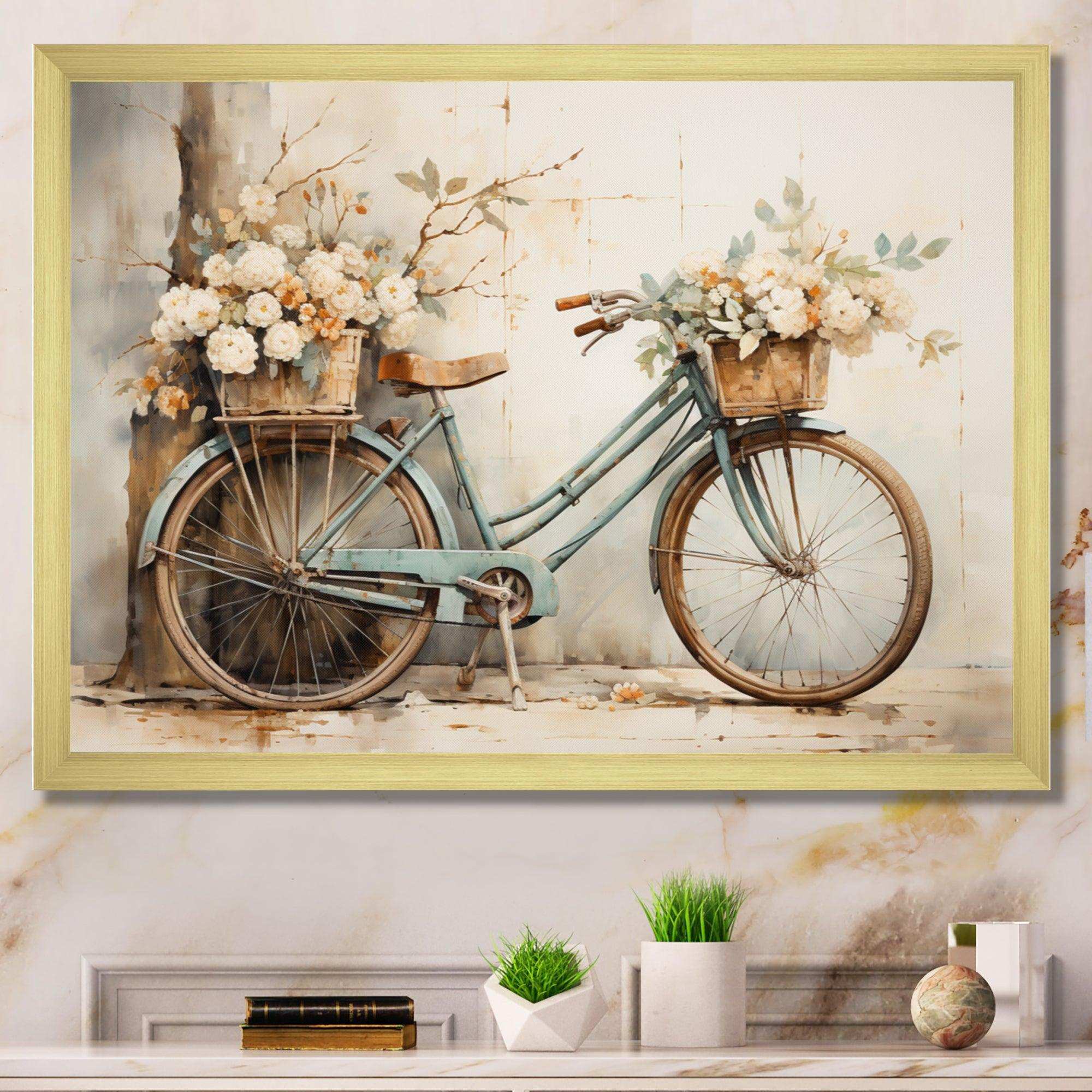 Bicycle Tranquil Pedaling II - Transportation Canvas Wall Art