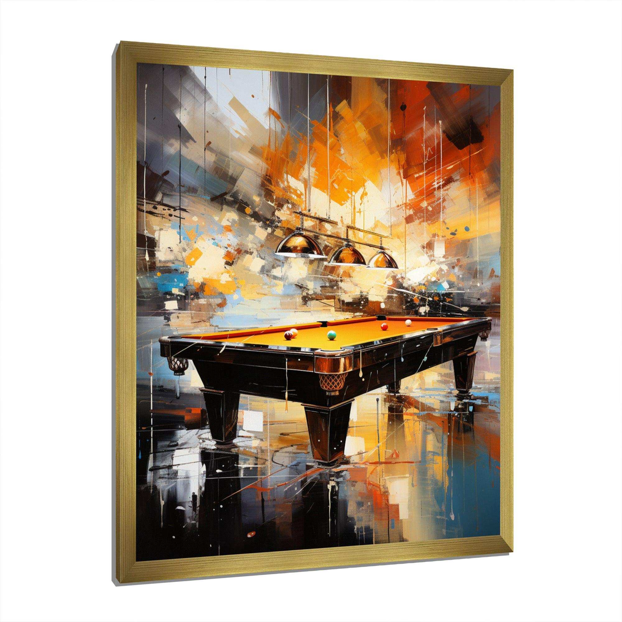 Billard Cueball Symphony An I - Sports Canvas Wall Art