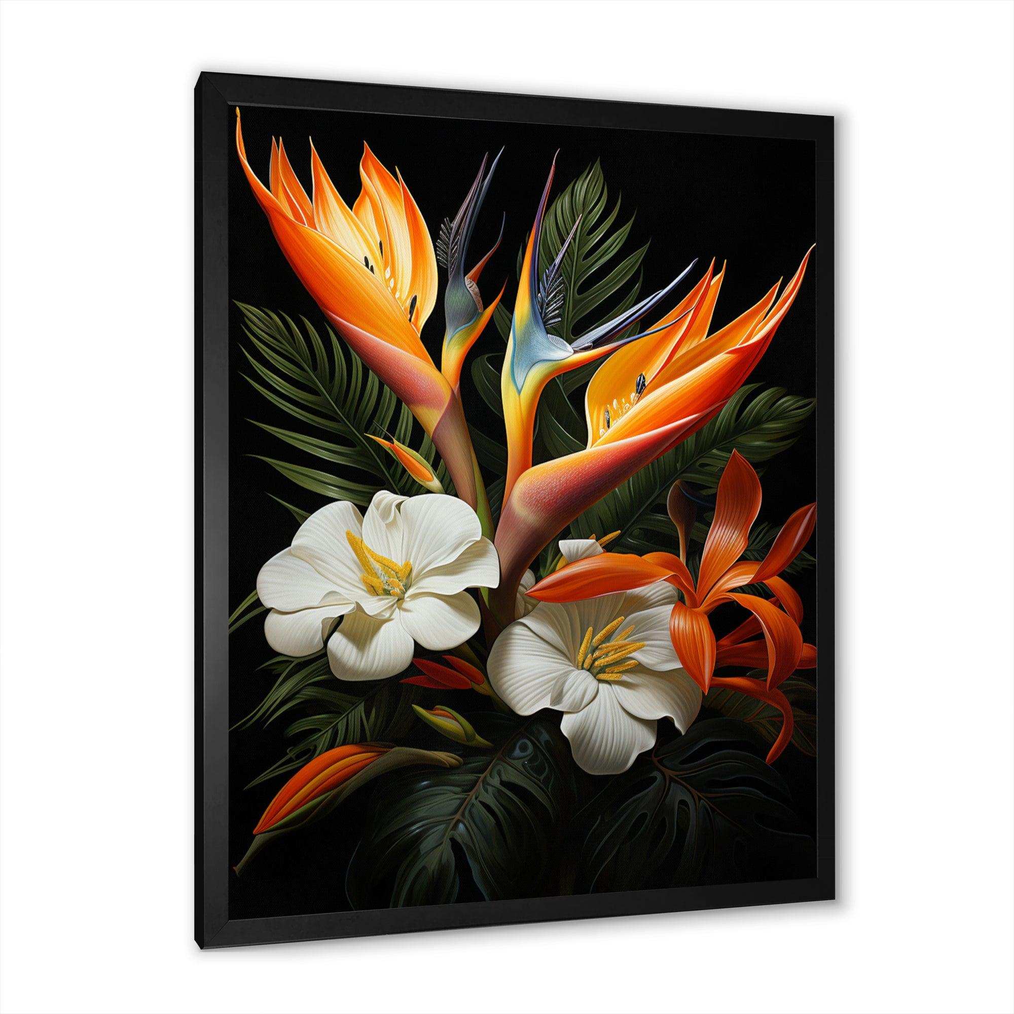 Birds Of Paradise Paradise I - Floral Canvas Wall Art