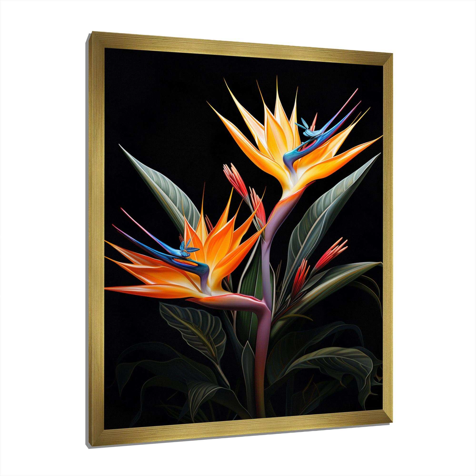 Birds Of Paradise Paradise II - Floral Canvas Wall Art