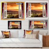 Open Window to Rural Landscape