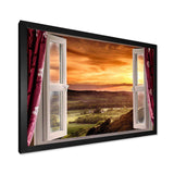 Open Window to Rural Landscape