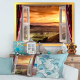 Open Window to Rural Landscape