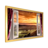 Open Window to Rural Landscape