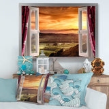 Open Window to Rural Landscape