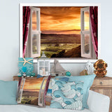 Open Window to Rural Landscape