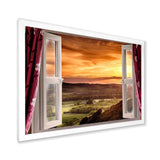 Open Window to Rural Landscape
