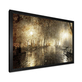 Night Alley with Lights