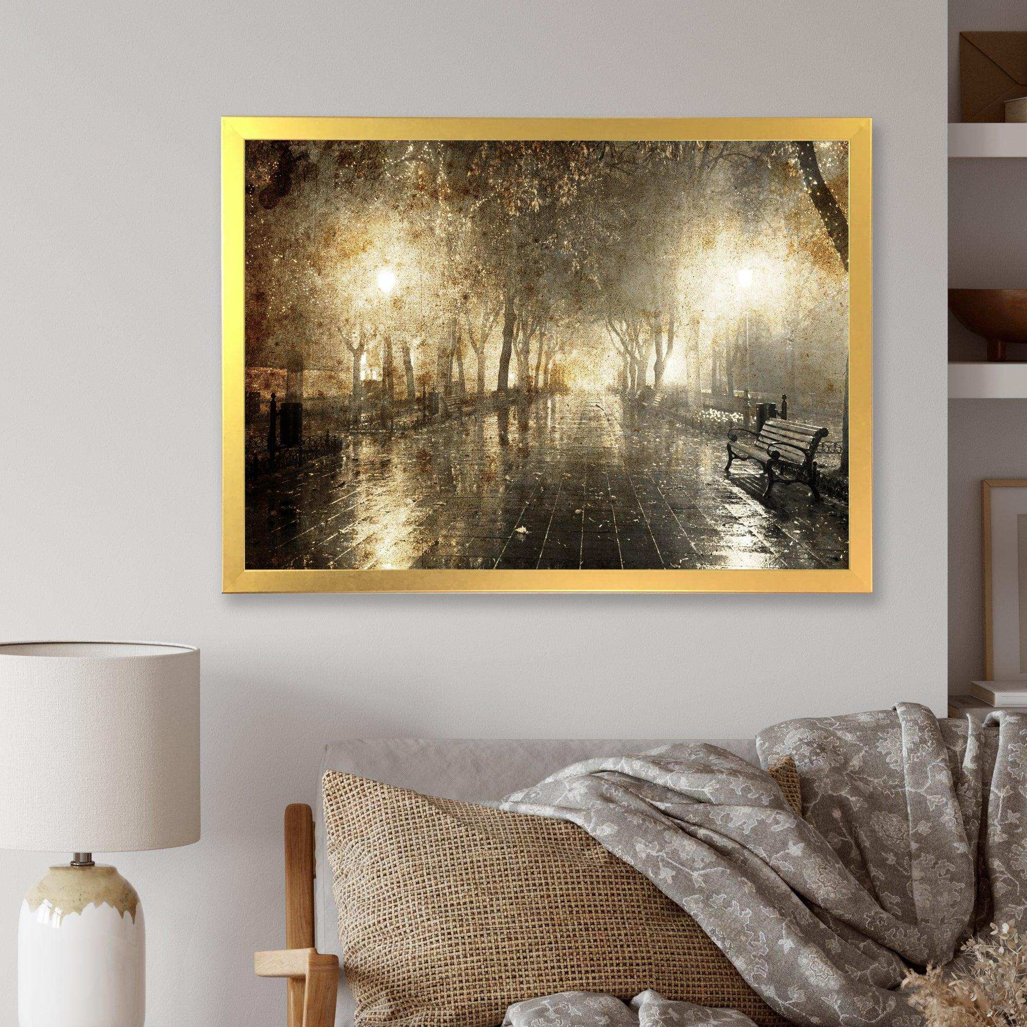 Night Alley with Lights