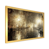 Night Alley with Lights