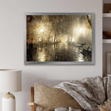 Night Alley with Lights