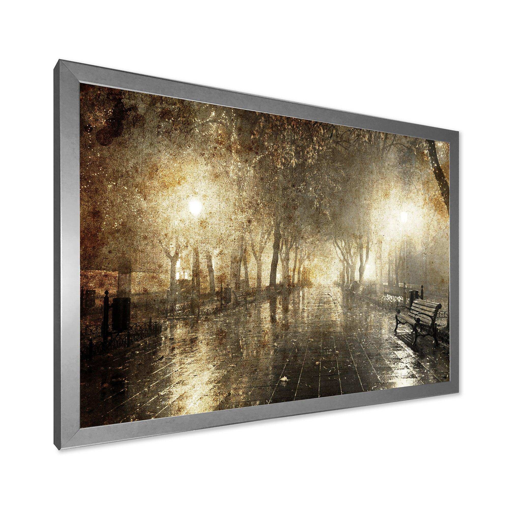 Night Alley with Lights