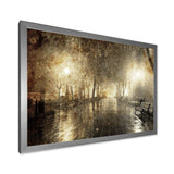 Night Alley with Lights