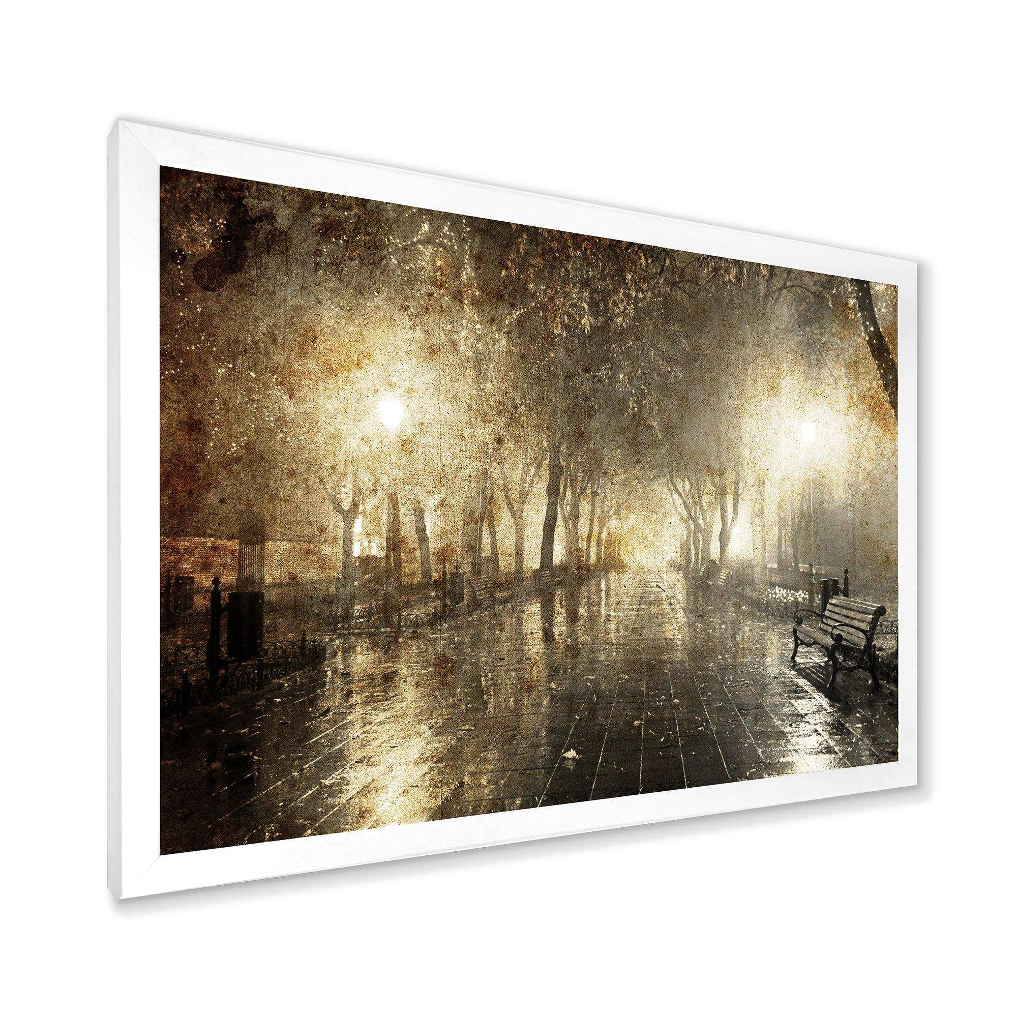 Night Alley with Lights