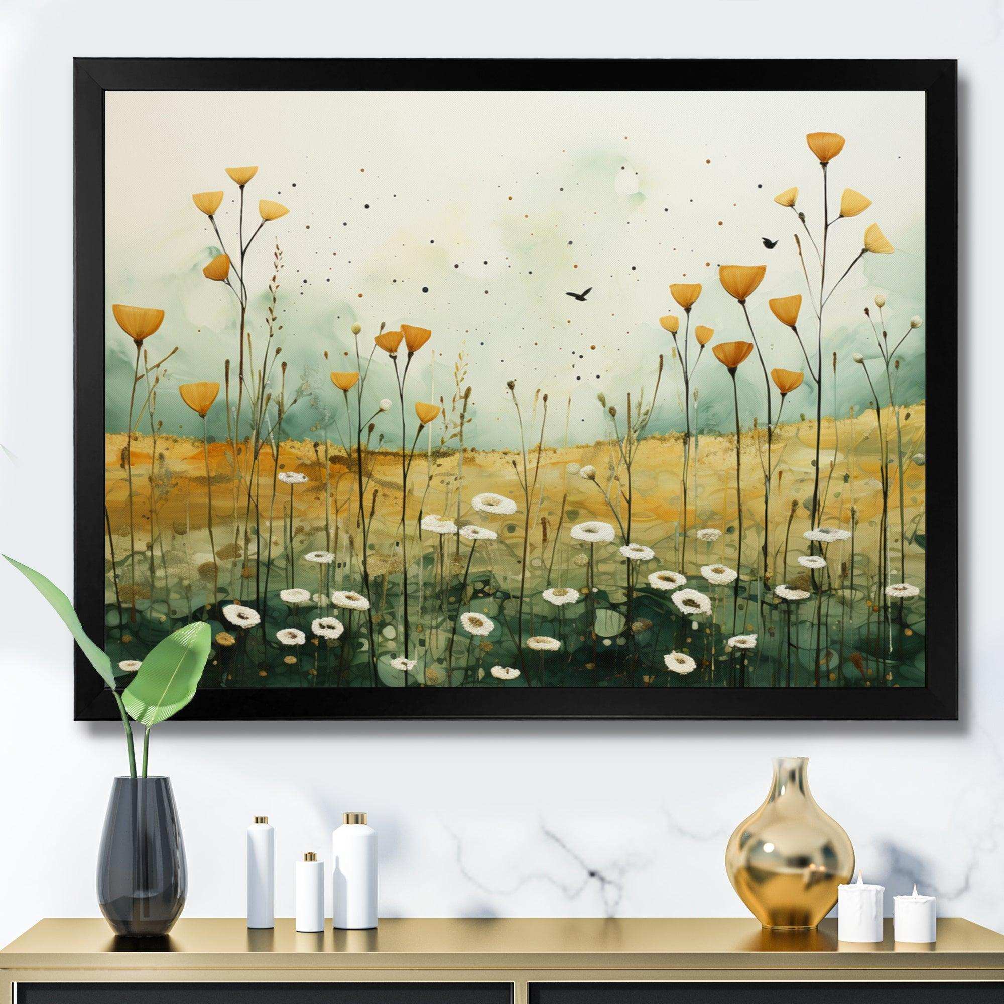 Whispering Meadows I - Abstract Canvas Wall Art