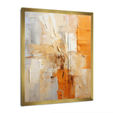 Glam Orange Beige Collage IV - Fashion Canvas Wall Art