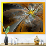 Symmetrical Yellow Fractal Flower