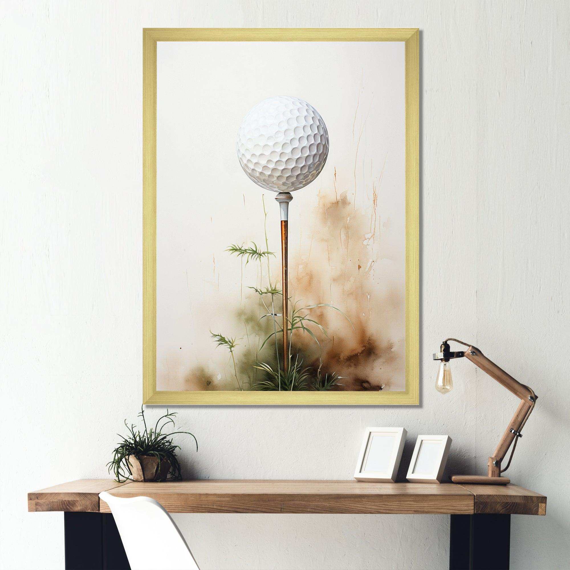 Minimalism Golf Tees IX - Sports Canvas Wall Art