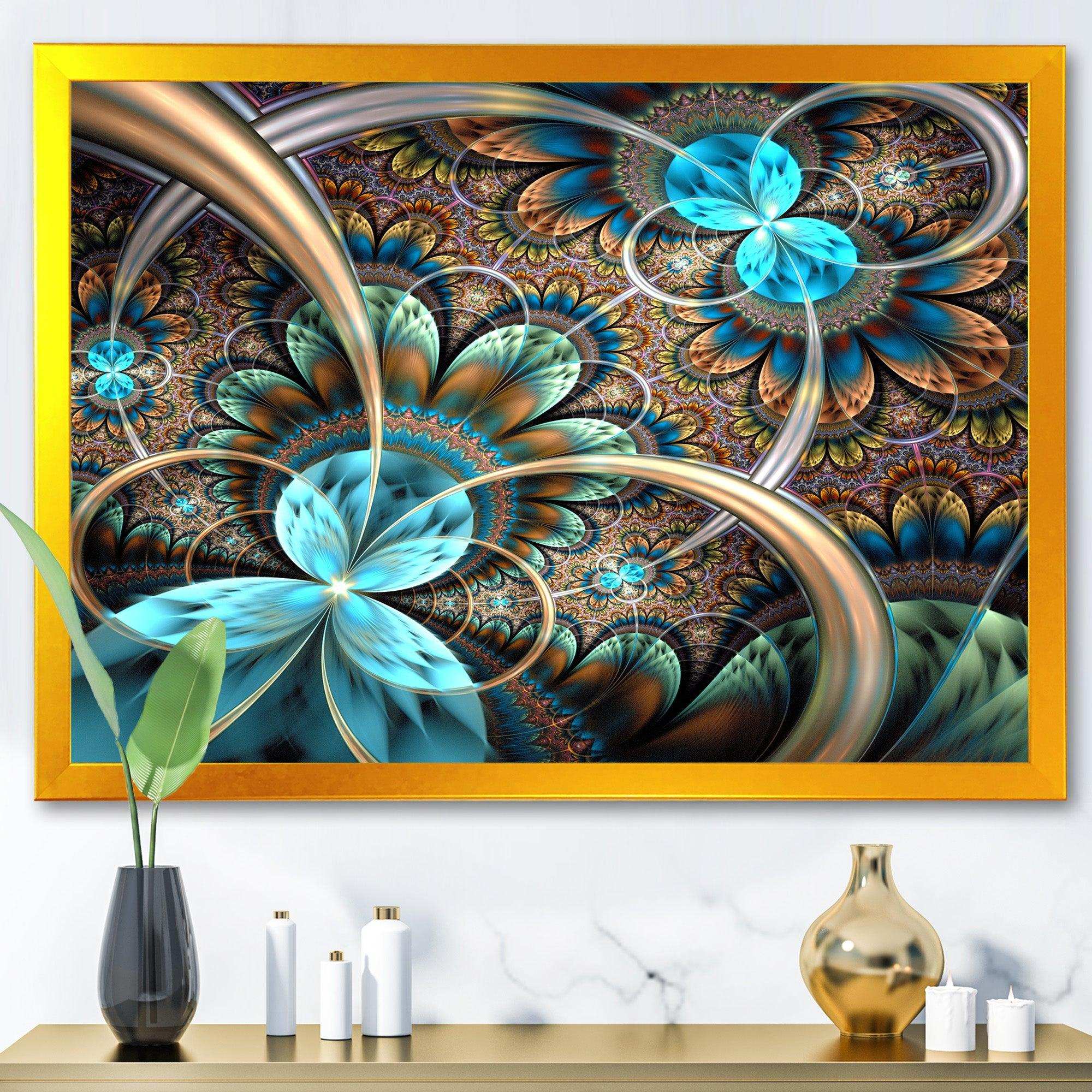 Light Blue Fractal Flower