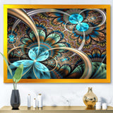 Light Blue Fractal Flower