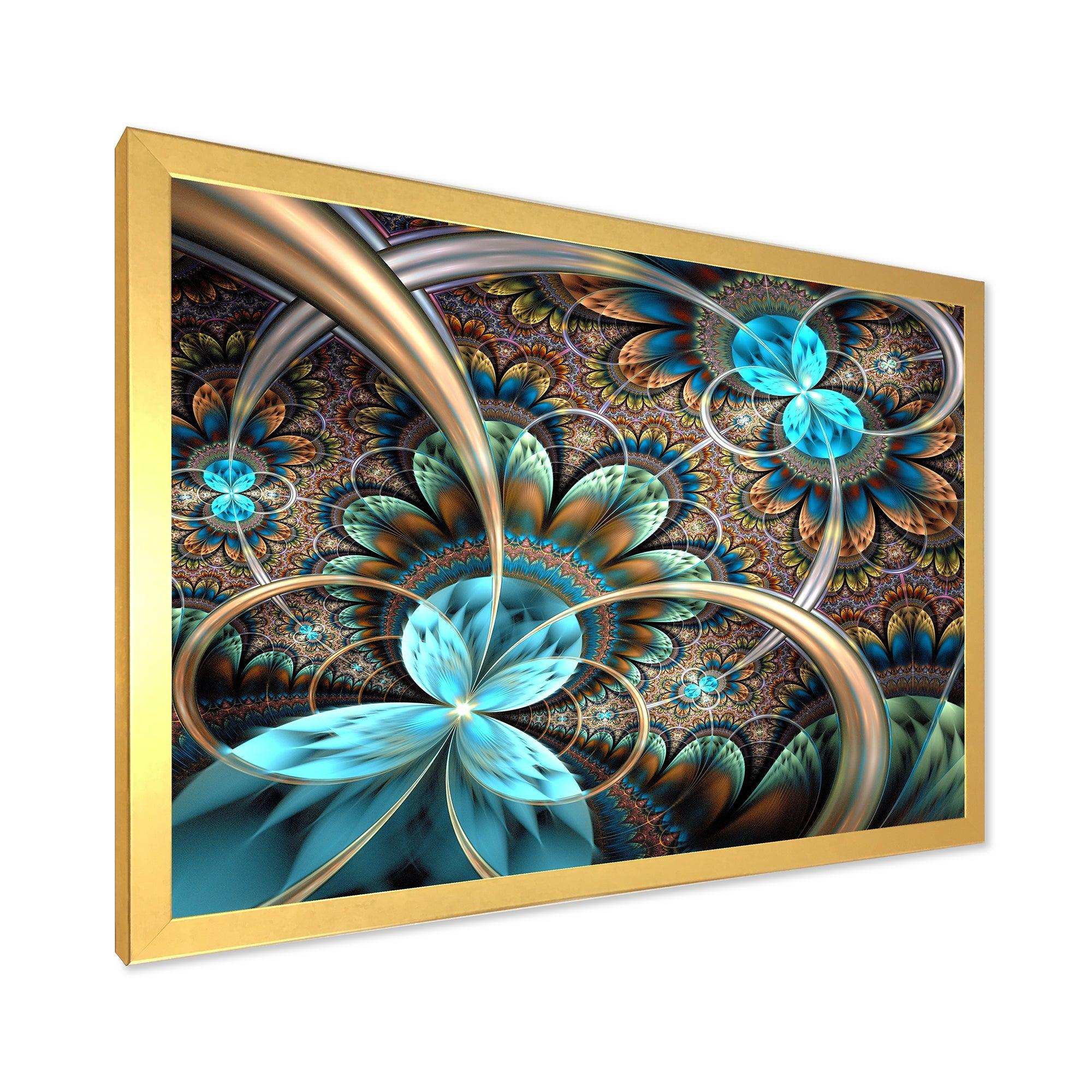 Light Blue Fractal Flower